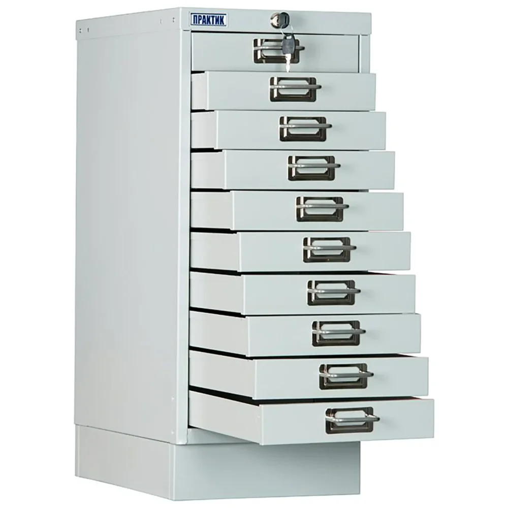 Картотечный шкаф ПРАКТИК MDC-A4/650/10