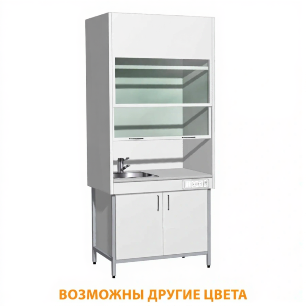 Шкаф вытяжной металлический «Премиум» (столешница керамика) ШМВ-3 (1200х680х2200)