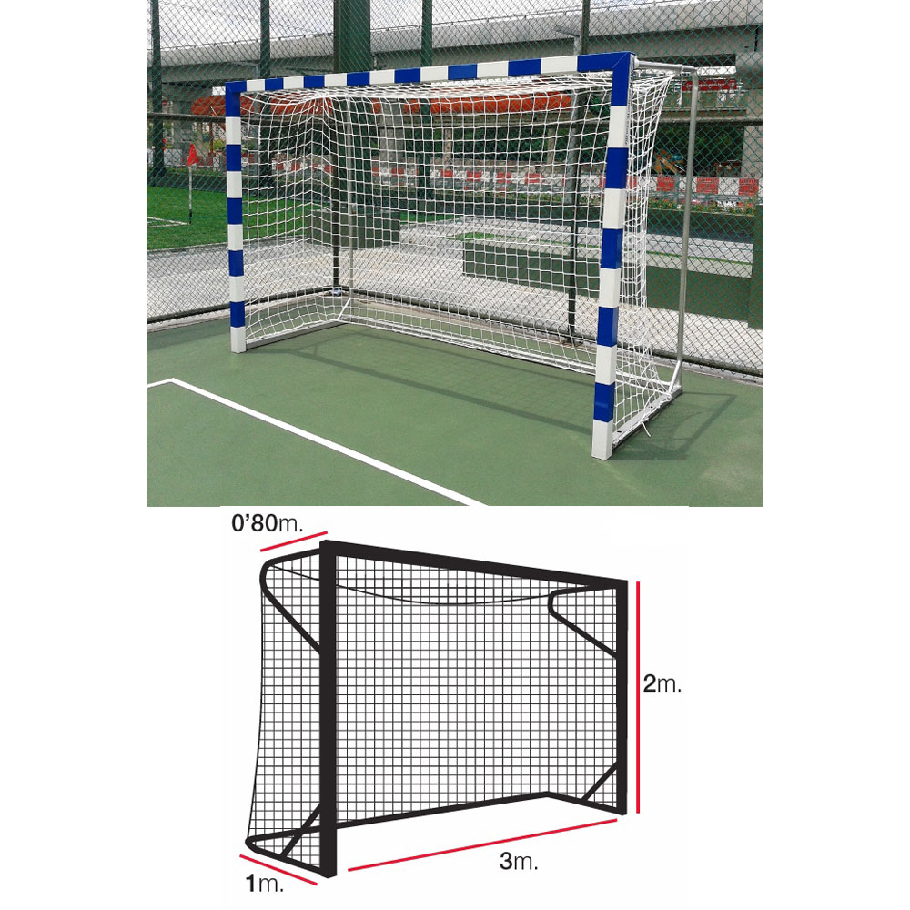 Сетка футзальная/гандбольная EL LEON DE ORO ячейка 10х10 см, Цвет Белый