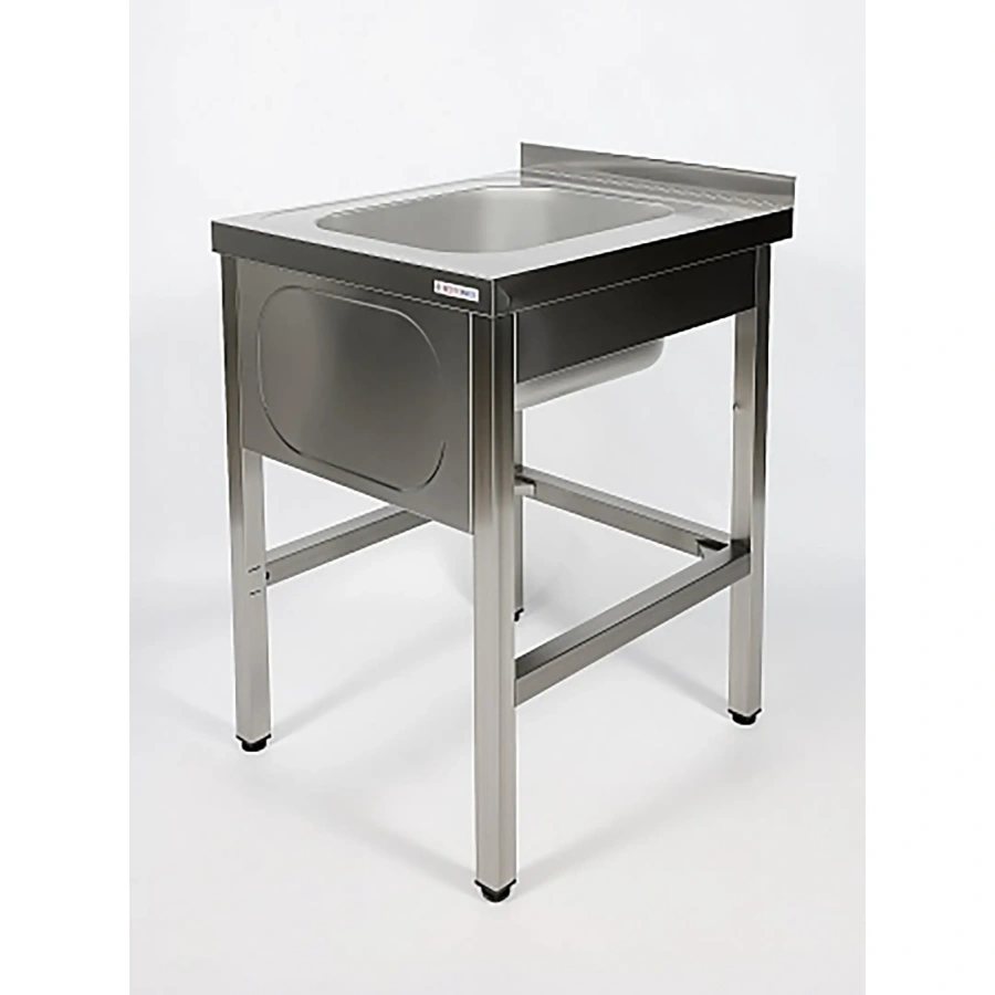 Ванна моечная односекционная цельнотянутая с бортом ВМЦ-1/7/6-Б