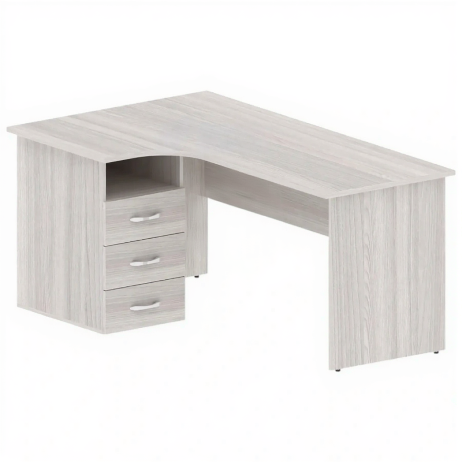 Стол угловой с тумбой правосторонний ОФ-СТ-244