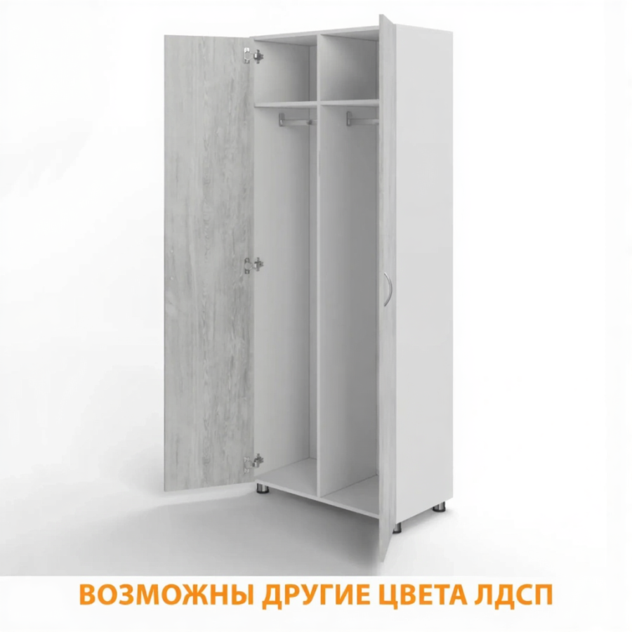 Шкаф для одежды ШГ-21.1 (ЛДСП белый, дуб канадский)