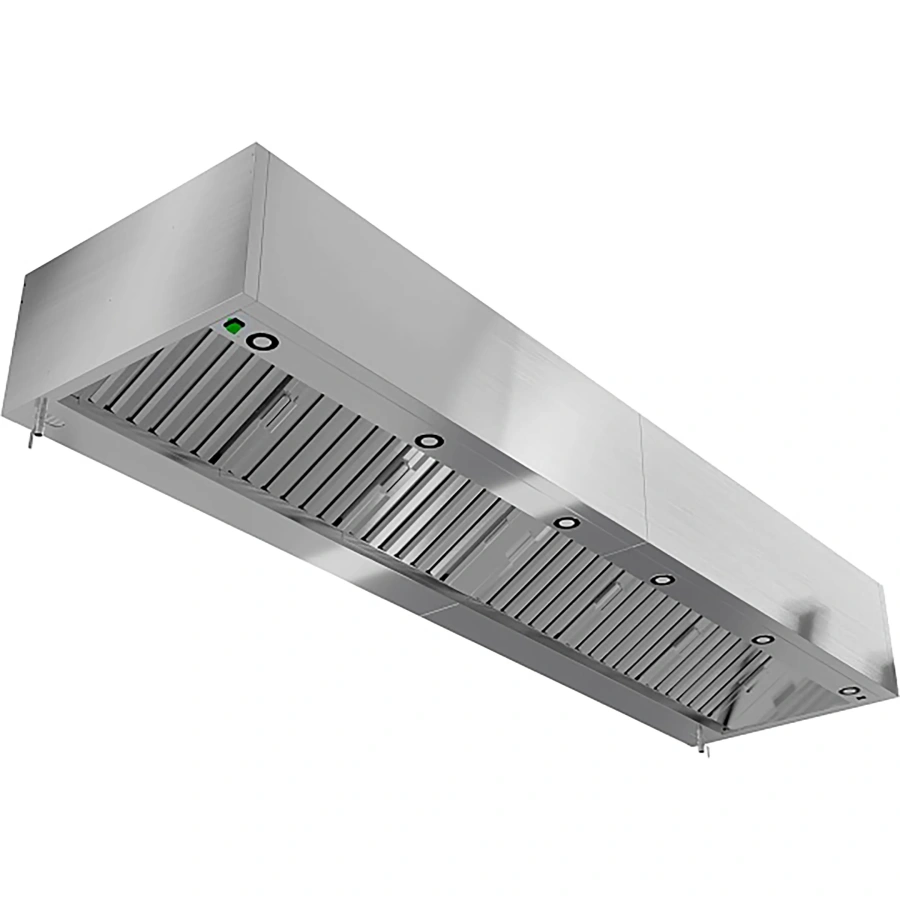 Зонт вытяжной пристенный с подсветкой ЗВПКП-14/14