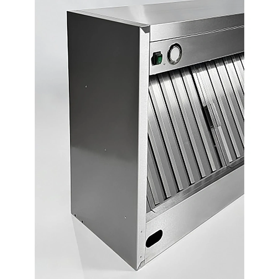 Зонт вытяжной пристенный с подсветкой ЗВПКП-14/14